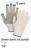 12 pairs heavyweight Dotted String Knit Gloves,