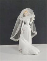 Circa 1989 Enesco Bride Holding Flowers Hand