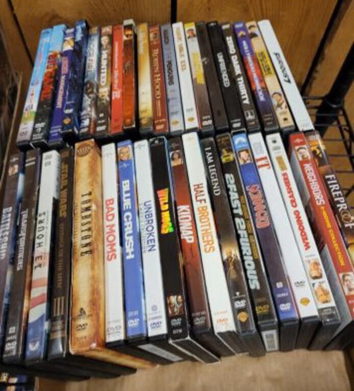 TRAY OF DVDS