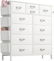 E3141  GIKPAL 12 Drawer Dresser, White - 45 x 20.5