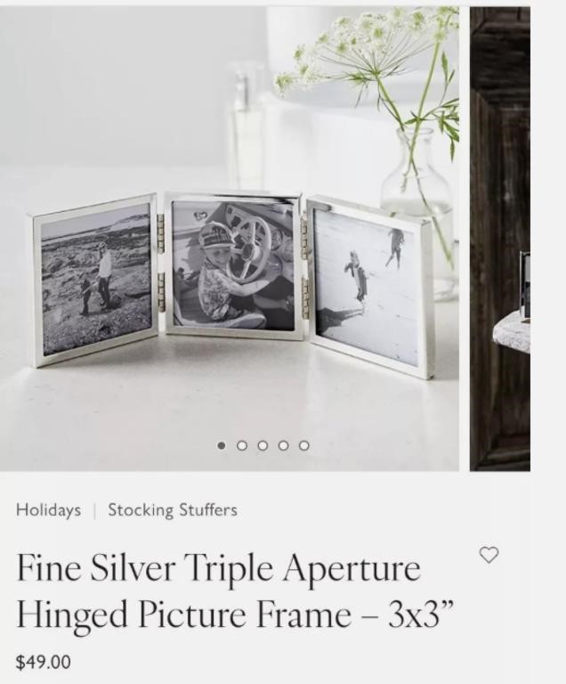 The White Company London Picture Frame Triple