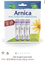 Arnica Montana 30ch, Pack of 3 tubes, Boiron