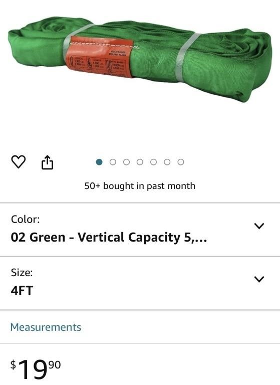 Powerlift Green Polyester Endless Round Sling - 4