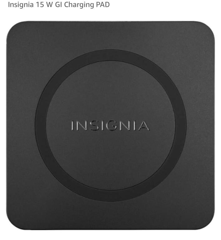 Insignia 15 W QI Charging PAD with power adapter
