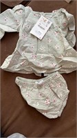 Size 1-3M Zara baby dress with diaper cover