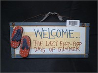 12" Wood " Welcome " Sign