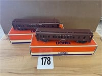 LOT OF 2 LEGENDS OF LIONEL MADISON TRAIN CARS