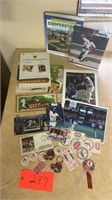 BASEBALL ITEMS-PHOTOGRAPGHS-PINS-STICKERS-DIE
