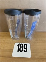 LOT OF 2 - 24 OZ. TERVIS TUMBLERS