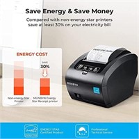 MUNBYN WiFi Receipt Printer with USB Port, 80mm PO