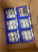 Box of Reading Glasses, 18 pair, +2.50