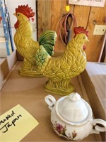 MARKED JAPAN, CERAMIC ROOSTERS