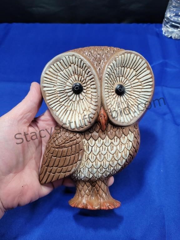 Vintage Wooden Owl