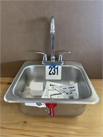 KINDRED STAINLESS STEEL BAR SINK W/ FAUCET