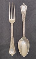 Tiffany & Co. "Persian" Sterling Silver Fork & S