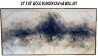 24"X48" ABSTARCT FOREST WALL ART