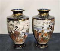 Japanese Royal Satsuma  Porcelain Vases