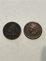 185? & 1898 Indian Head Pennies