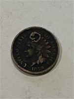 1859 Indian Head Penny (Laurel Wreath Reverse)