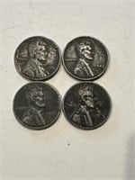 (4) 1943 Steel Pennies