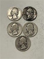 Silver Quarters:  (2)1936,1937,1938,1941