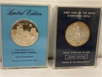 Sterling silver collector coins.
