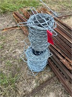 2 Partial Rolls of Barb Wire
