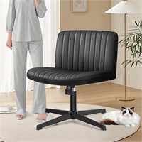 Black PU Leather Desk Chair