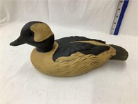 Carved Wood Duck, 11 1/2”L