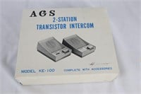 AGS 2-Station Vintage Transistor Intercom NEW