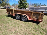 16 flatbed w/ ramps, tandem axle (11,000 lbs) &
