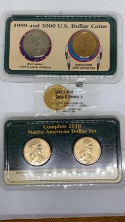 Group of (5) Sacagawea & Susan B $1 uncirc coins