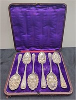 Antique English Sterling Berry Spoons