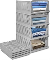 $46 Folding Wardrobe Storage Box 4-Pack