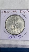 2000 American Eagle 1 oz .999 fine silver