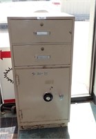 MOSLER SAFE W/2 DRAWERS, HAS COMBINATION