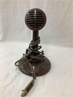 Vintage Metal Microphone, 8”T