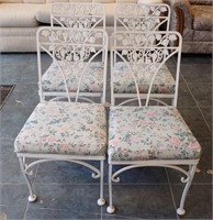 (4) MATCHING PATIO CHAIRS