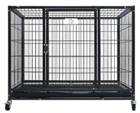Homey Pet 37 Dog Crate with Wheels