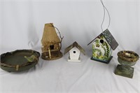 Assortment of Birdhouses/Bird Decor