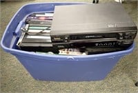 LARGE GROUP OF VHS MOVIES & SYMPHONIC VCR