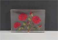 Acrylic Rose Display (real flora preserved in