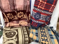 (4) Vintage Wool Blankets