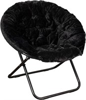 Gwen Folding Saucer Chair  Black