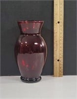 Vintage Anchor Hocking Royal Ruby Red Vase