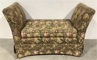 Floral Cushioned Bench
