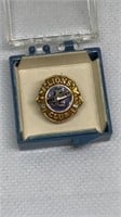 Lions club pin stamped 10k 2.4g weight w/o back