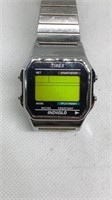 Stainless steel Timex Indiglo digital watch,