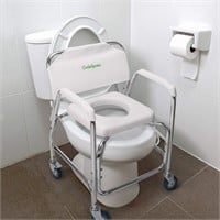 $143  OasisSpace Shower Chair 400 lb with Wheels