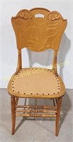 Quarter-Sawn Back Oak Chair